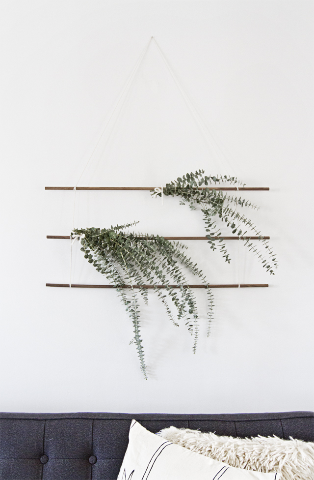 DIY eucalyptus wall hanging // sarah sherman samuel
