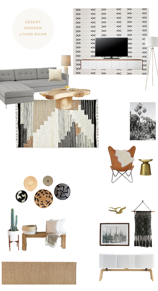 desert modern, living room // sarah sherman samuel