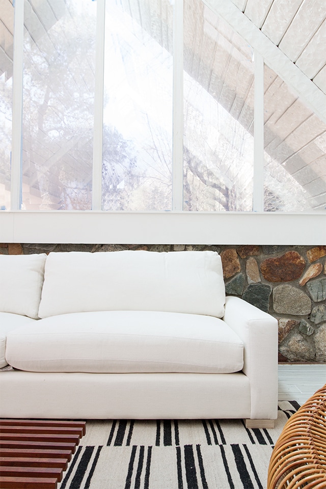 aframe living room update Sarah Sherman Samuel