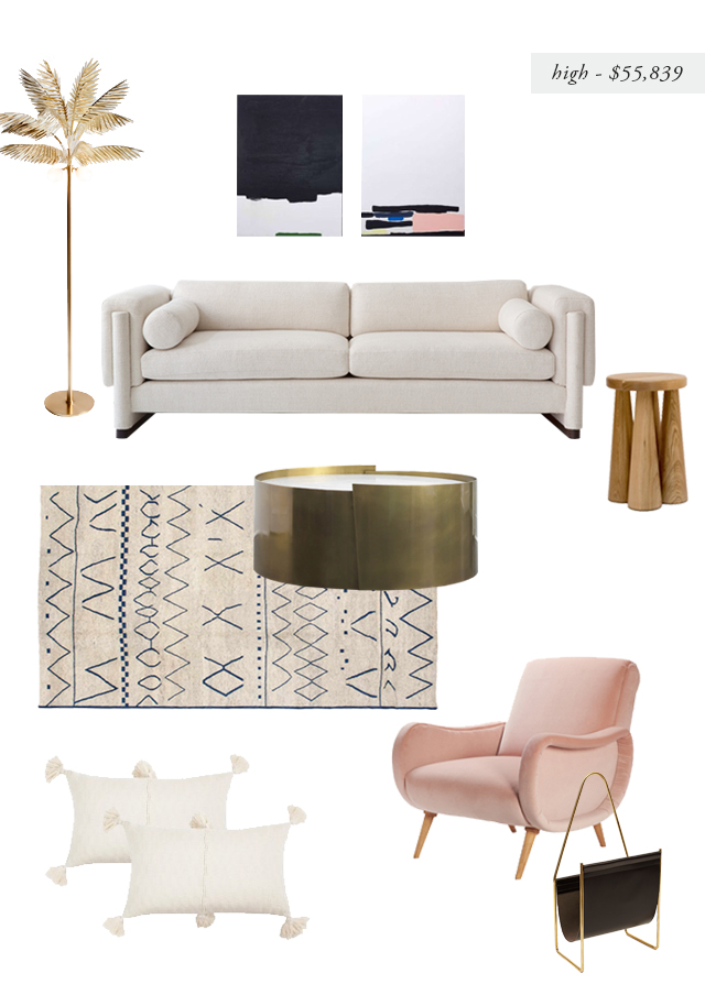 modern artful living roomm- luxe // sarah sherman samuel